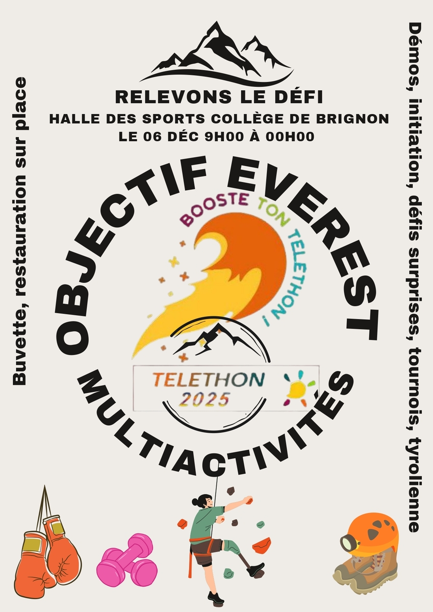 Téléthon 2025 : L’Everest vaincu et un nouveau record de générosité à Brignon !