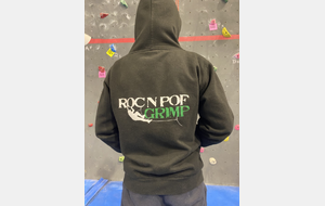 Sweat capuche zippé noir