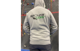 Sweat capuche zippé gris