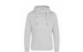 Sweat capuche gris chiné