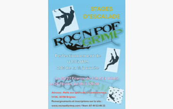 STAGE ESCALADE - Perfectionnement U13 à U19